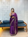 Vivera Fendy Chifrron Embroidery With Sequence Work Saree Wholesalers In Delhi
